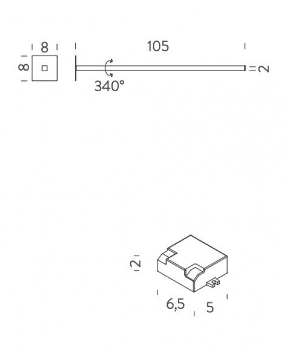 Nemo Linescapes Cantilevered Wall Lamp